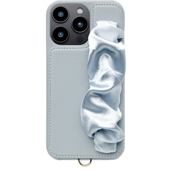Classy Scrunchie Case for iPhone 16 Pro Max (pale blue) ユニケース