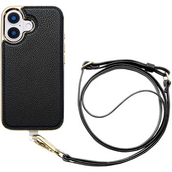 Cross Body Case Duo for iPhone 16 (black) ユニケース