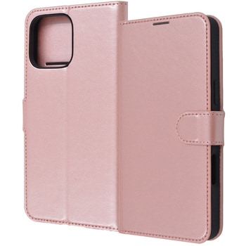 iPhone 16 Pro Max Like standard 耐衝撃 マグネットベルト シンプル 手帳型レザーケース / シャイニーピンク - レイ・アウト