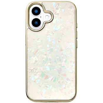 Glass Shell Case for iPhone 16 (gold) ユニケース