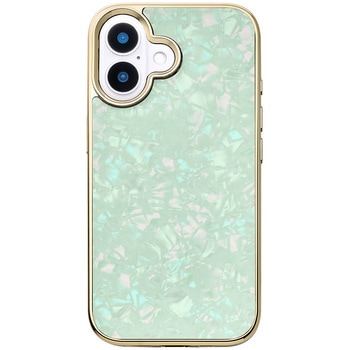 Glass Shell Case for iPhone 16 (mint) - ユニケース