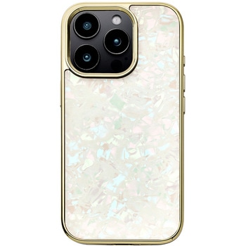Glass Shell Case for iPhone 16 Pro (gold) ユニケース