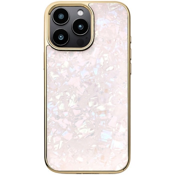 Glass Shell Case for iPhone 16 Pro Max (pink) ユニケース
