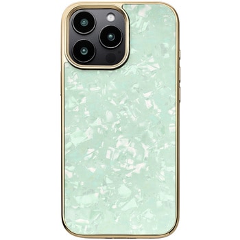 Glass Shell Case for iPhone 16 Pro Max (mint) ユニケース