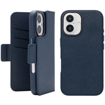 2Way Mag Flip Case for iPhone 16 (navy) ユニケース