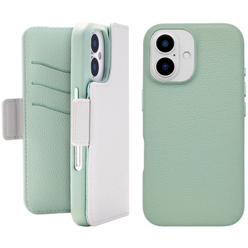 2Way Mag Flip Case for iPhone 16 (gray) - ユニケース