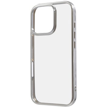 iPhone 16 Pro Like standard 衝撃吸収 バンパー メタリック ハイブリッドケース / シルバー - レイ・アウト