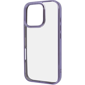 iPhone 16 Pro Like standard 衝撃吸収 バンパー メタリック ハイブリッドケース / ラベンダー レイ・アウト