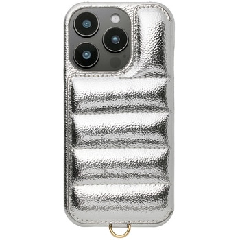Puffy Case for iPhone 16 Pro (silver) ユニケース