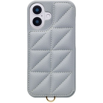 Triangle Puffy Case for iPhone 16 (pale blue) ユニケース