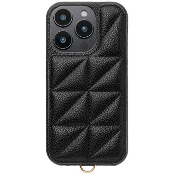 Triangle Puffy Case for iPhone 16 Pro (black) ユニケース