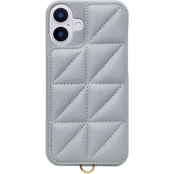 Triangle Puffy Case for iPhone 16 Plus (pale blue) ユニケース