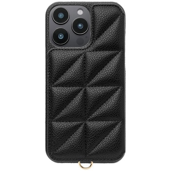 Triangle Puffy Case for iPhone 16 Pro Max (black) ユニケース
