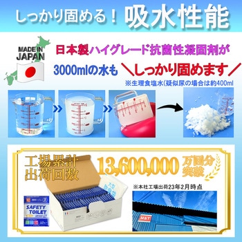 SAFETY TOILET ONE PACK 50回分セット エムアンドティー