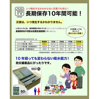 SAFETY TOILET ONE PACK 50回分セット カモフラージュ - エムアンドティー