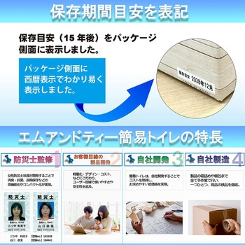 魅せるトイレ 携帯トイレ 50回分 エムアンドティー