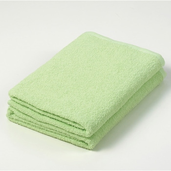 カラーバスタオル 2枚入 グリーン 東進