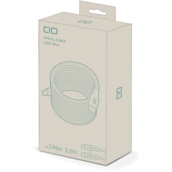 スパイラルケーブル CtoC カームブルー - Mate