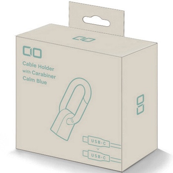 カラビナ付きケーブルホルダー CtoC カームブルー - Mate