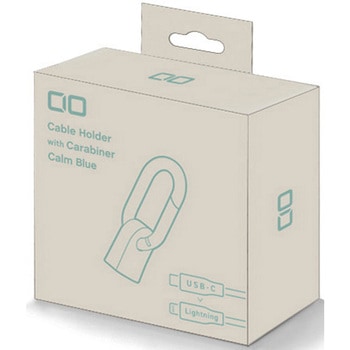 カラビナ付きケーブルホルダー CtoL カームブルー Mate