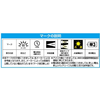 充電式LEDフラッシュライト - エスコ