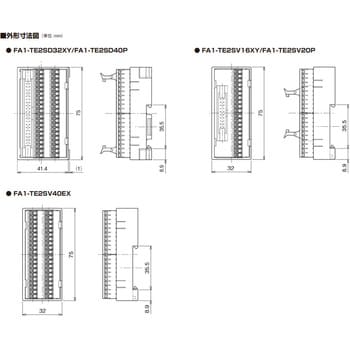FAグッズ スプリングクランプ中継端子台 三菱電機エンジニアリング