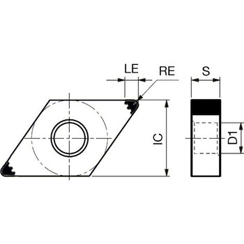 CBNチップ 4QS-DNGG-HS タンガロイ
