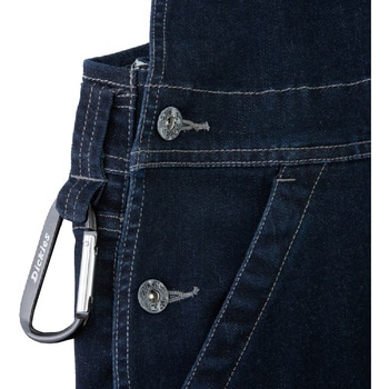 ストレッチシルキーデニムオーバーオール Dickies(ディッキーズ)