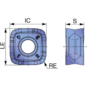 転削用チップ SQMU-MJ - タンガロイ