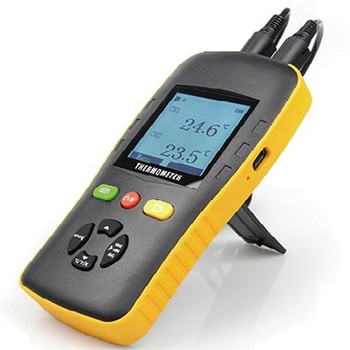 高精度温度計 データロガー -200～+660℃ 超低温/高温対応 PT100外部プローブ×2本・校正証明書付 bitstrong