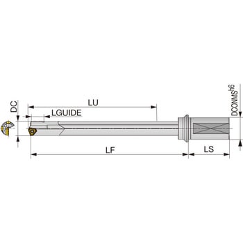 深穴加工用ドリル MCTR L/D=10 タンガロイ