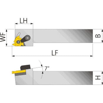 内径ねじ切り用ホルダ MTVNR/L-54 - タンガロイ
