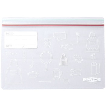 Wチャック付き保存袋 - エスコ