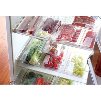 Wチャック付き保存袋 - エスコ