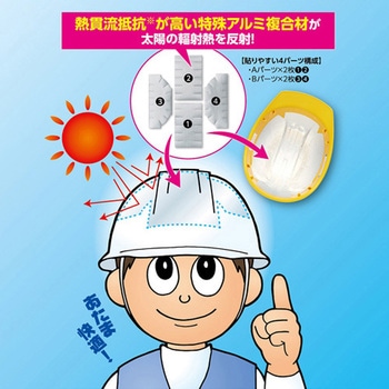 ヘルメット用遮熱シール エスコ