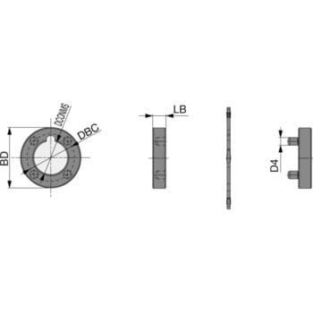 サイドカッタ用ドライブフランジセット R(drive flange set) タンガロイ