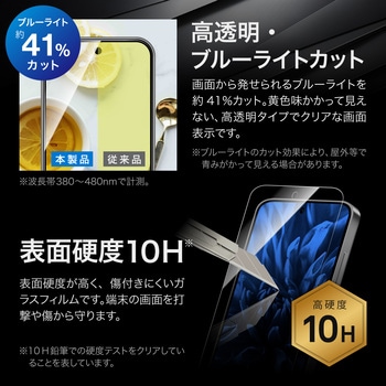 Galaxy S25 ガラスフィルム 「GLASS PREMIUM FILM」スタンダードサイズ ブルーライトカット MSソリューションズ