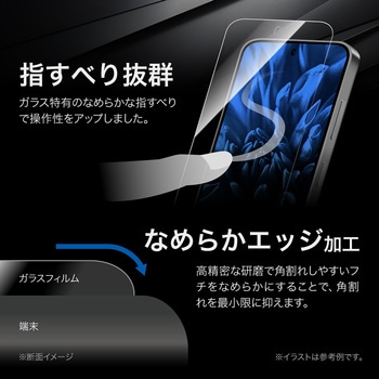 Galaxy S25 ガラスフィルム 「GLASS PREMIUM FILM」スタンダードサイズ ブルーライトカット MSソリューションズ