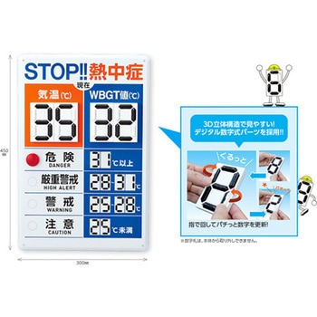 熱中症予防表示板 エスコ