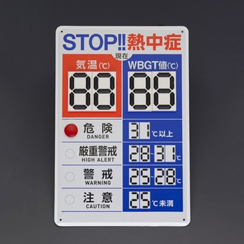 熱中症予防表示板 エスコ