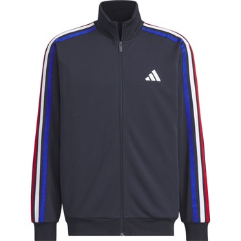 アディダス スリーストライプス ダブルニット フルジップ トラックジャケット 吸汗 速乾 ドライ トレーニング adidas ジャージ スウェット アディダス