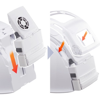 ヘルメット セフメット用バッテリーボックス 3730用 ファン付き タジマツール(TJMデザイン)