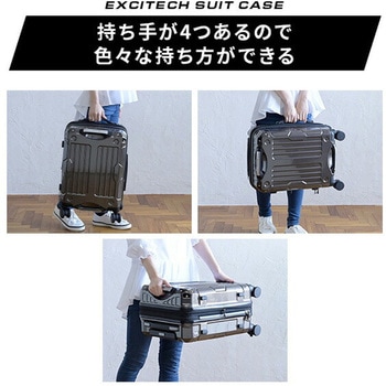 拡張式 キャリーケース TSAロック 軽量 車輪ロック YAMAZEN(山善)