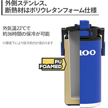 ハイブリッドジャグ 1.6L ステンレス フェンスフック付き イグルー