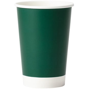 厚紙カップ ダークグリーン サンナップ