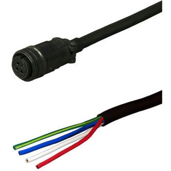 三菱電機J5対応電源ケーブル<中継><アンプ側に接続><可動> ダイヤトレンド