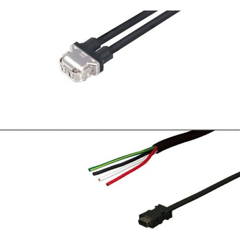 三菱電機J5対応電源+エンコーダケーブル<直結><負荷側><固定><2ケーブルタイプ> ダイヤトレンド
