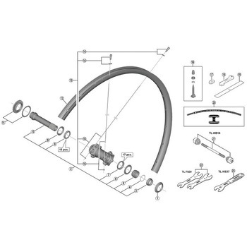 WHM8000TL F15B29ハブ軸組 SHIMANO(シマノ)