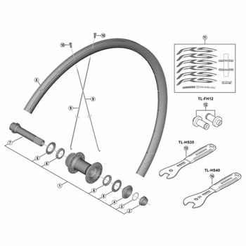 WHRS170CLF12 キャップ付右玉押 SHIMANO(シマノ)