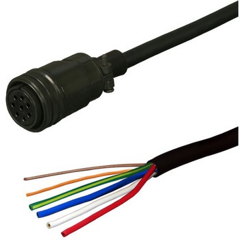 三菱電機J5対応電磁ブレーキ付き電源ケーブル<中継><アンプ側に接続><可動> ダイヤトレンド